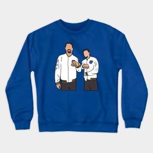 Klay Thompson, Steph Curry, and Their Rings Crewneck Sweatshirt